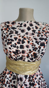 Crep Regal ANIMAL PRINT Ivory/Negru/ Caramiziu VOAL1091